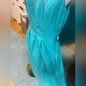 NWT Nine West Teal Sleeveless Women's Dress (lined & pockets) 10